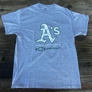 Vintage Oakland A’s Chevrolet Heather Gray Men’s T-shirt